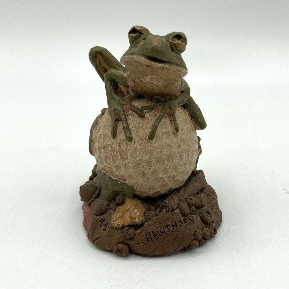Vintage 1991 Tom Clark Figurine HAWTHORN Frog on Golf Ball Wolfe Cairns Studio